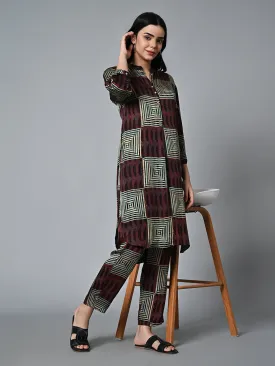 Women's Multi Viscose Modal Regular Fit Kurta