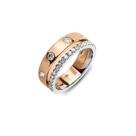 0.60ctw, 18K Yellow Gold Cubini Ring