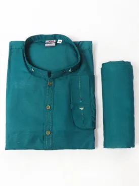 15Yrs - 17Yrs Sea Green Shalwar Kameez Suit For Boys BKS50