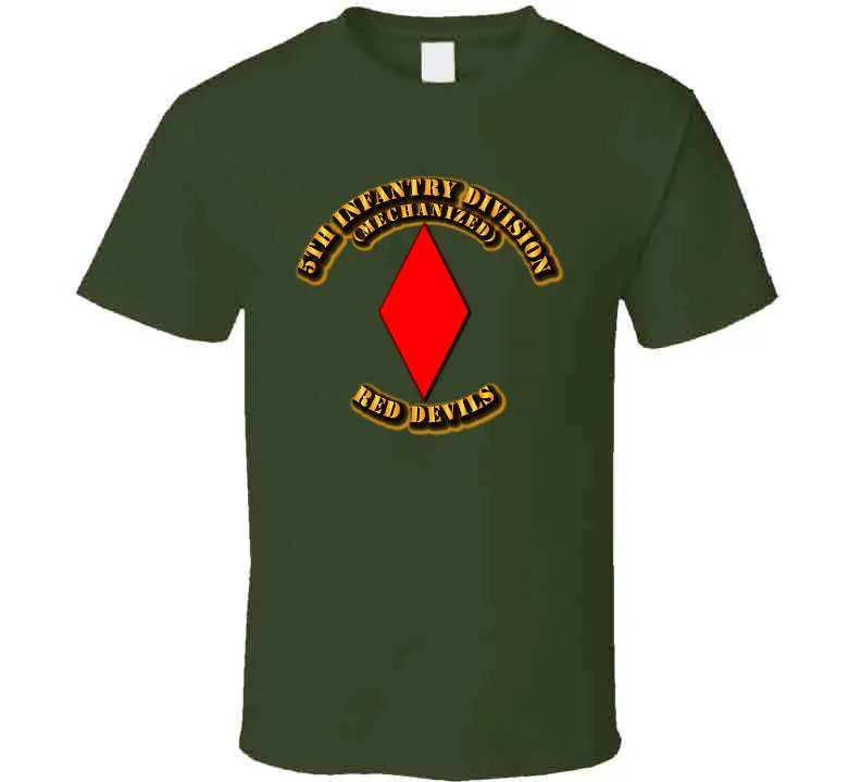 5th Infantry Division - Red Devils T Shirt