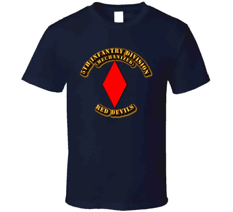 5th Infantry Division - Red Devils T Shirt