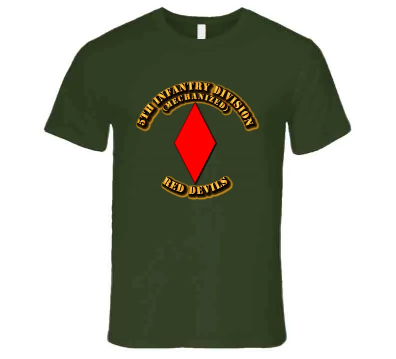 5th Infantry Division - Red Devils T Shirt