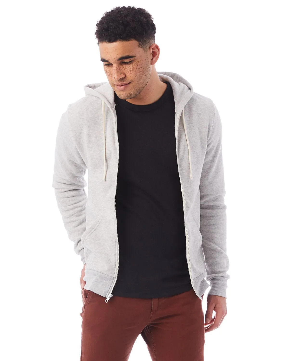 Alternative AA9590 Men's Rocky Eco-Fleece Zip Hoodie