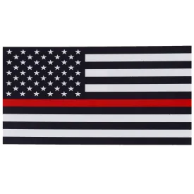 American Flag Red Line Decal