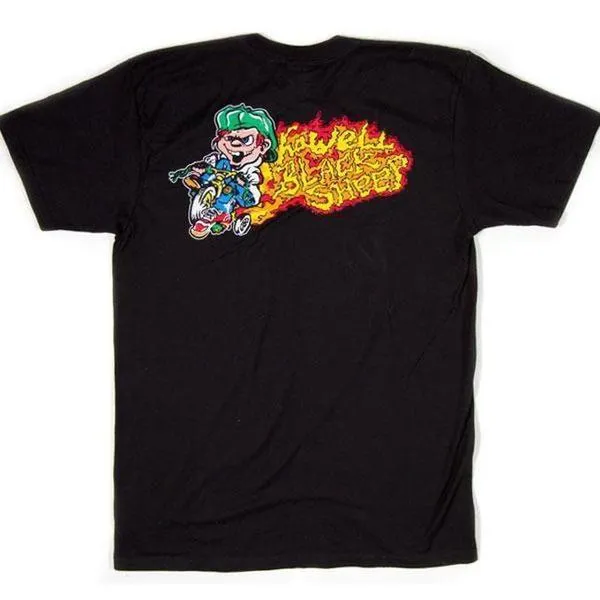 Andy Howell x Black Sheep Flame Tee Black