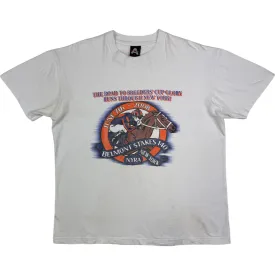 Atex Belmont Stakes 140 Horse Racing Graphic T-shirt White