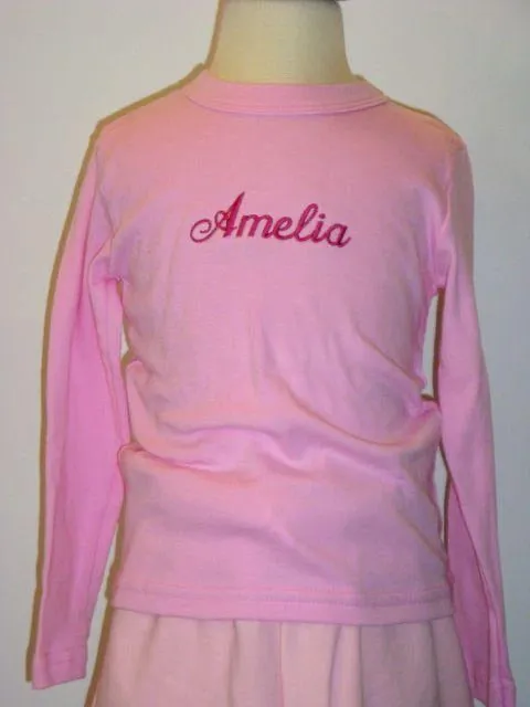 Baby Long Sleeve T-Shirt with personalized embroidery