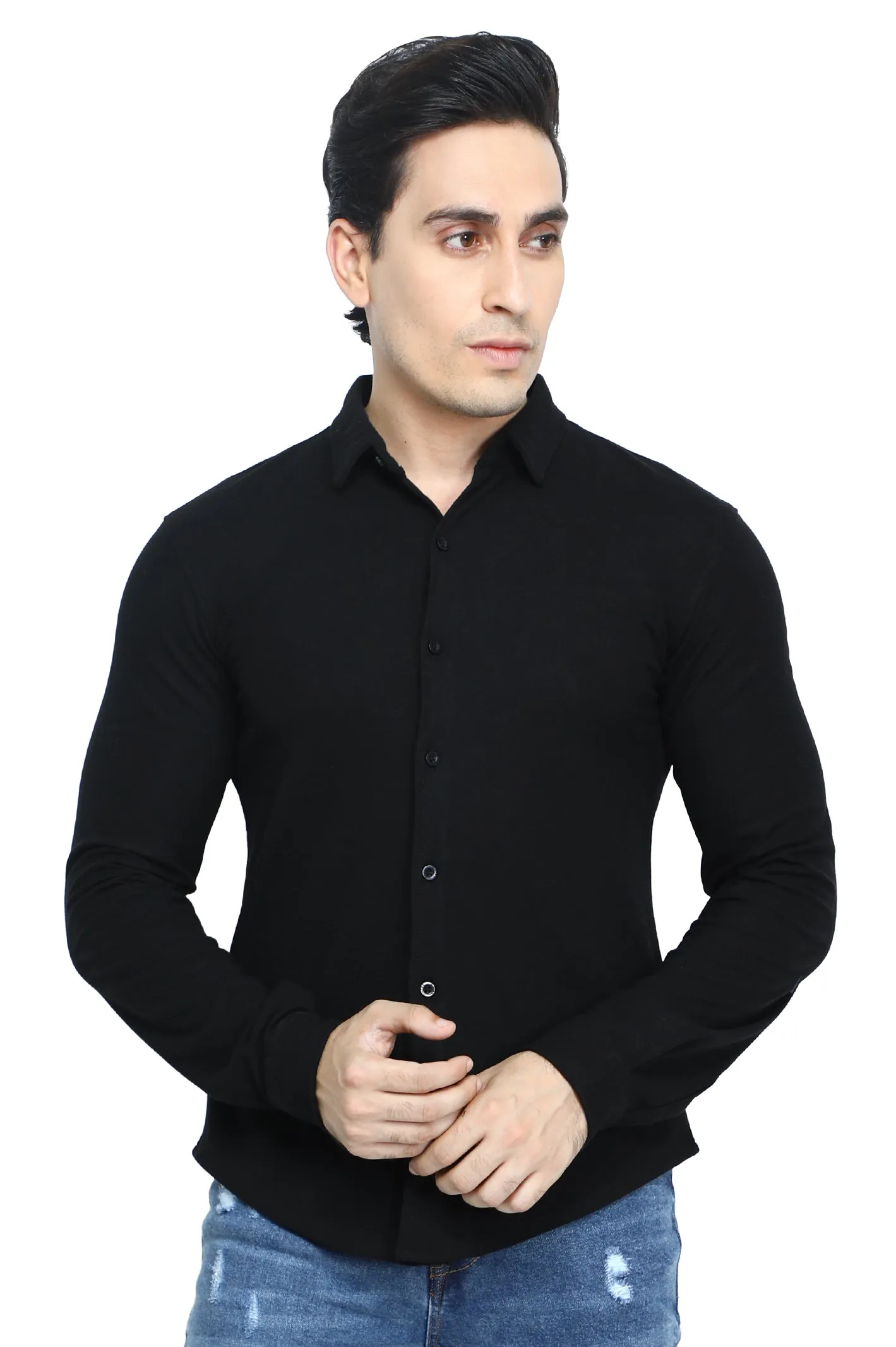 Basic Diner's Shirt SKU: NA711-BLACK