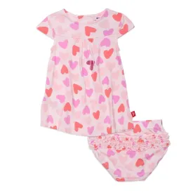 be mine modal magnetic little baby dress   diaper cover set