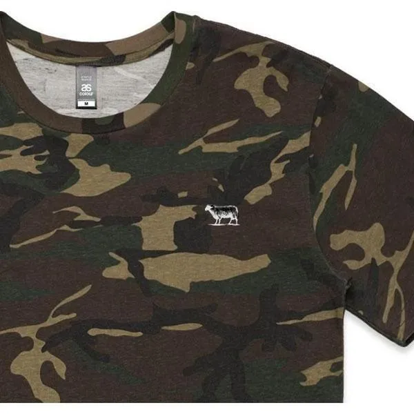 Black Sheep Embroidered Icon Tee Woodland Camo