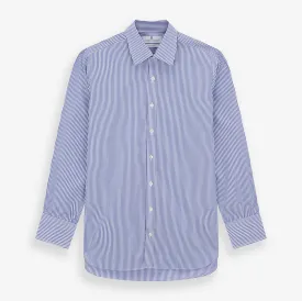 Blue Bengal Stripe Shirt with T&A Collar and 3-Button Cuffs