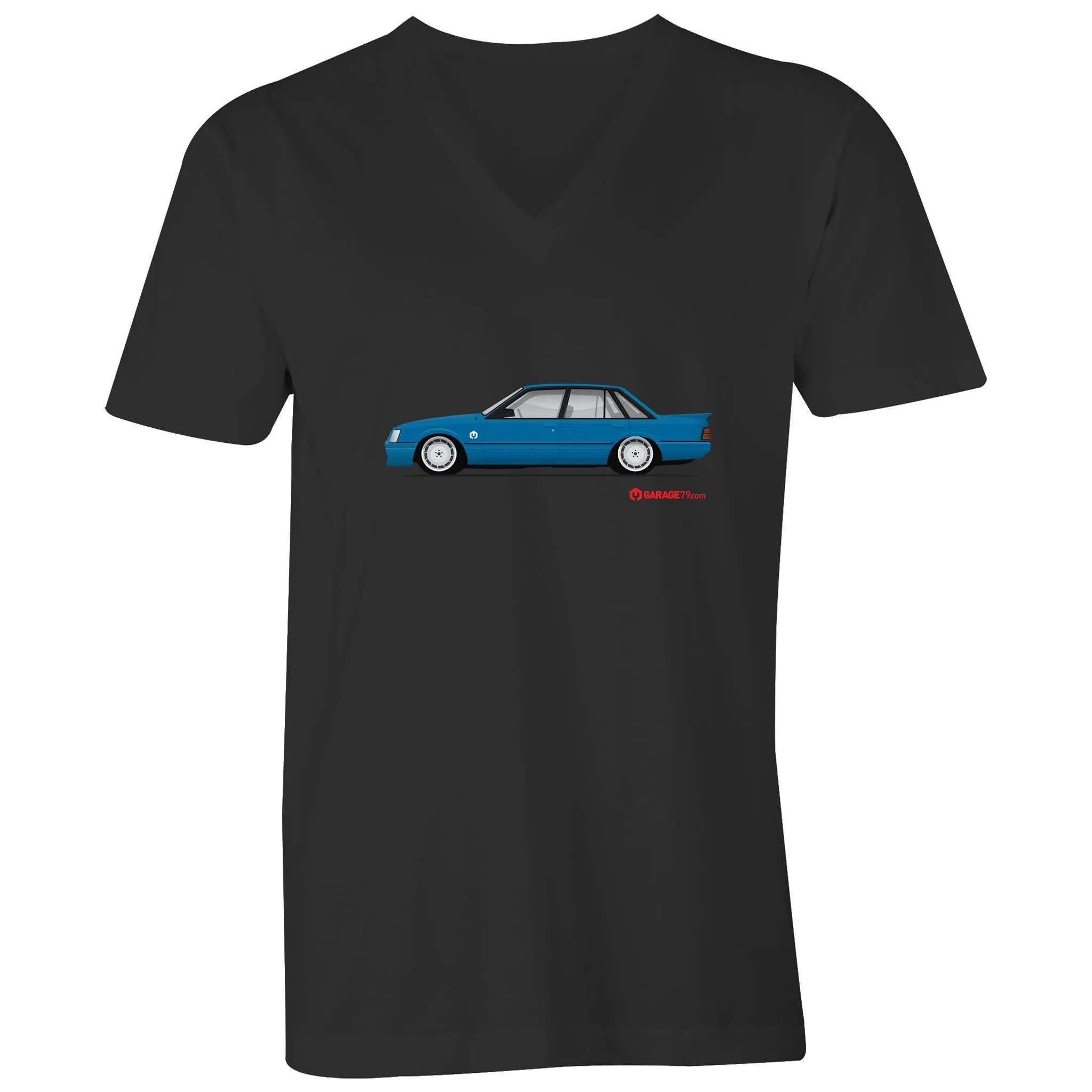 Blue Meanie Mens V-Neck Tee