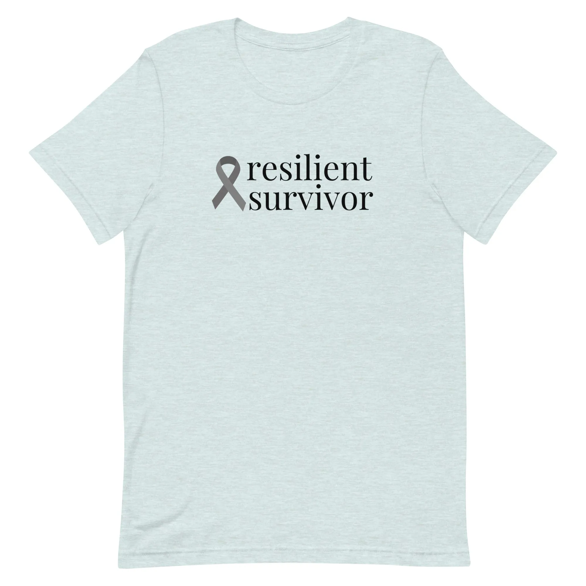 Brain Cancer "resilient survivor" T-Shirt (Several Colors Available)