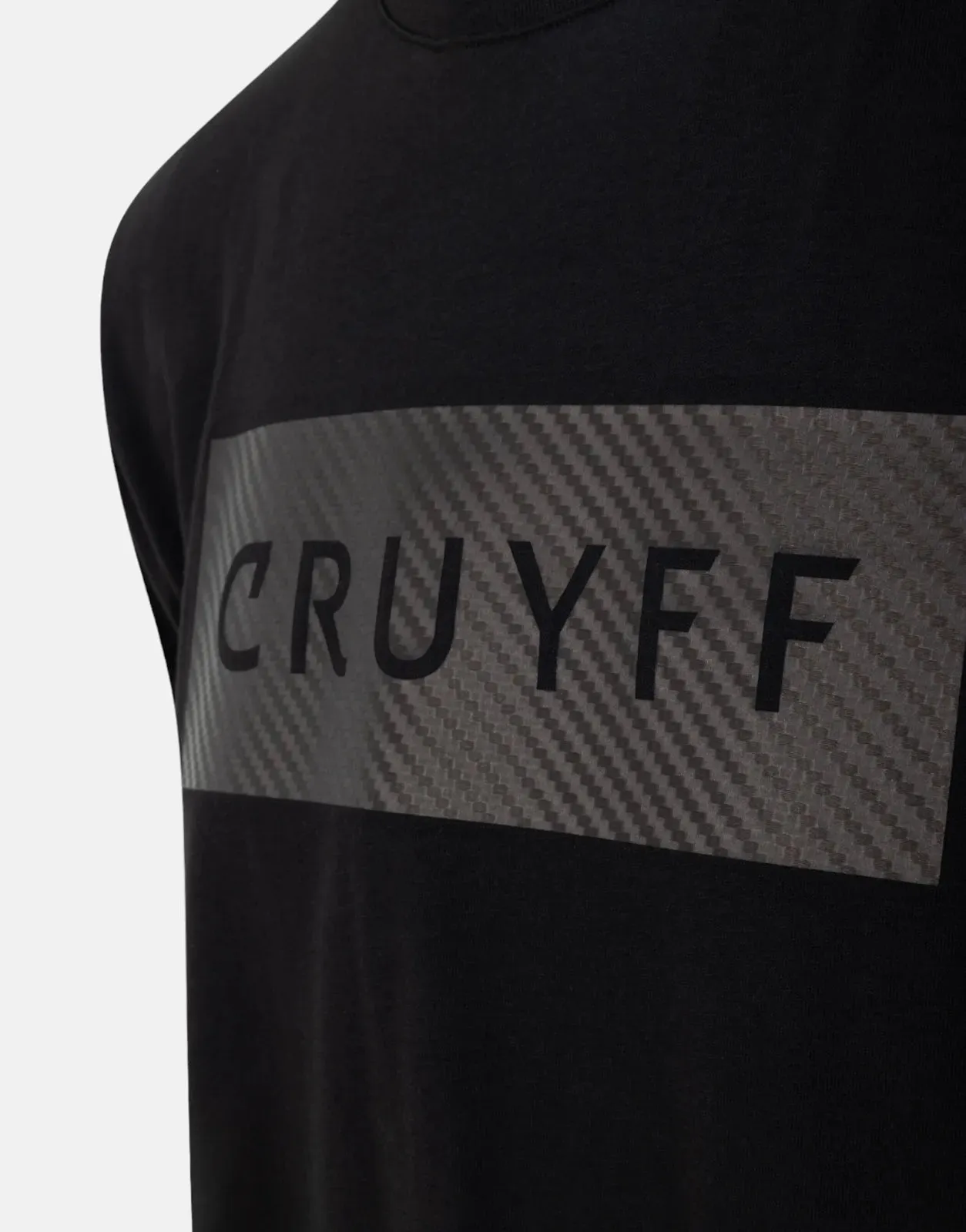 Cruyff Laser Cut Black T-Shirt