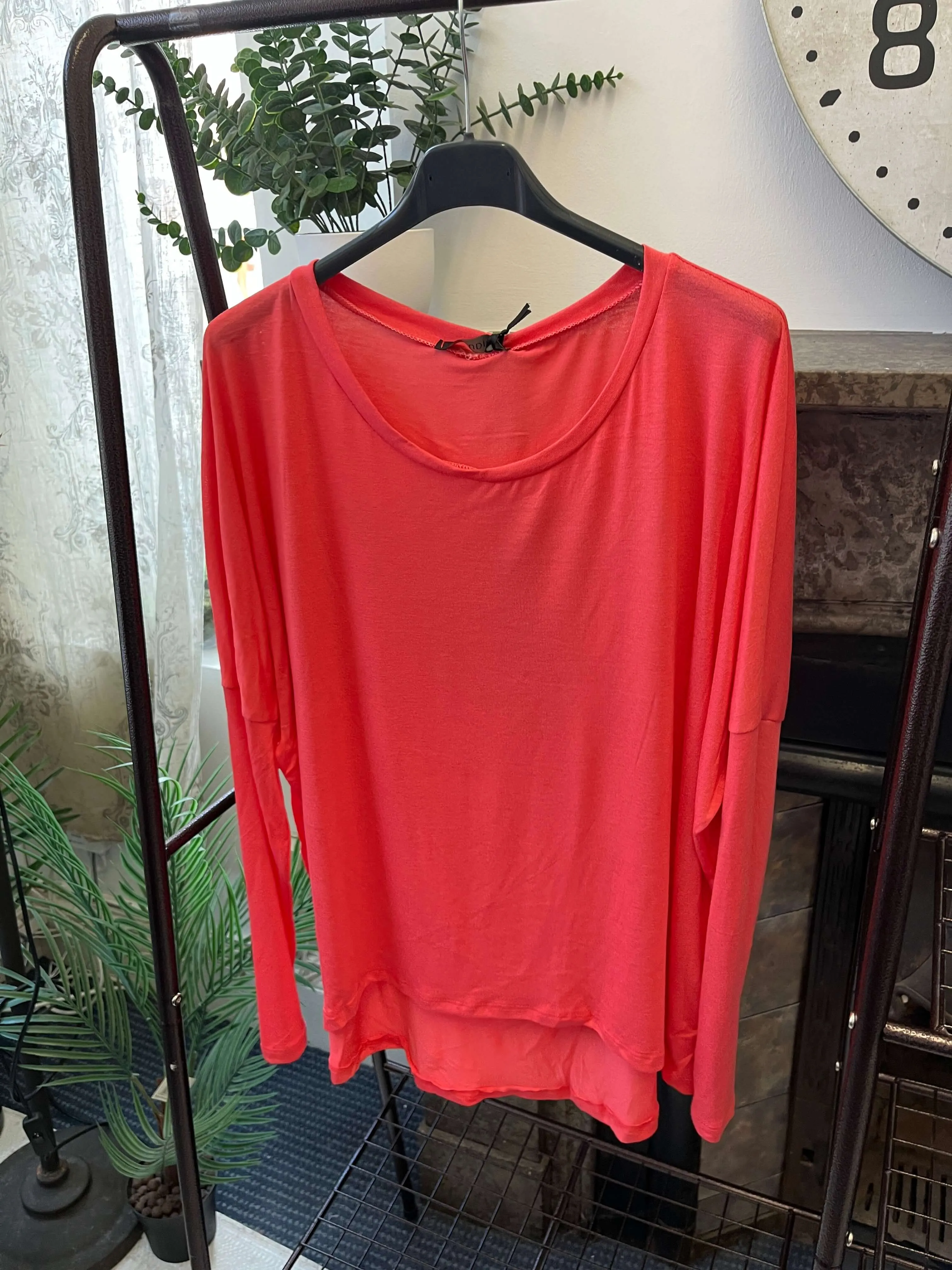 Curved Front Batwing T-Shirt