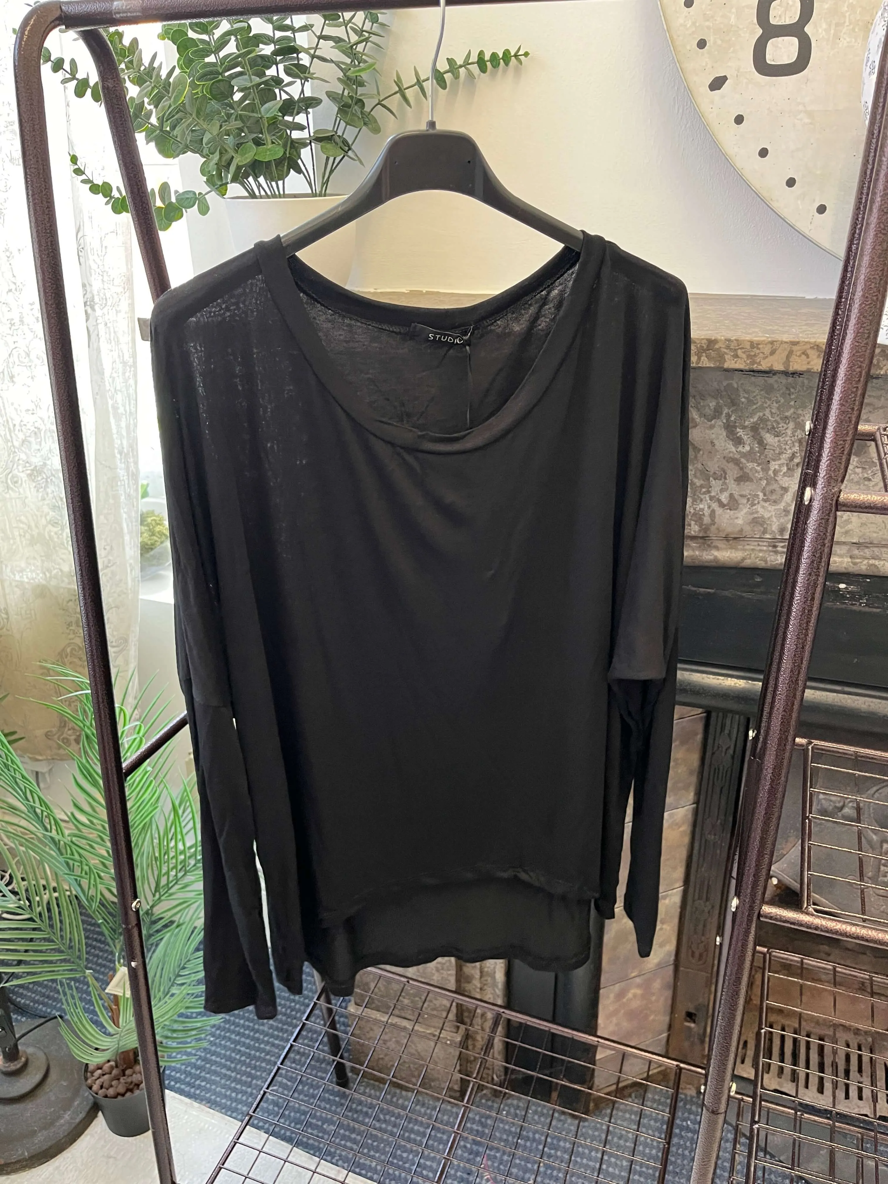 Curved Front Batwing T-Shirt