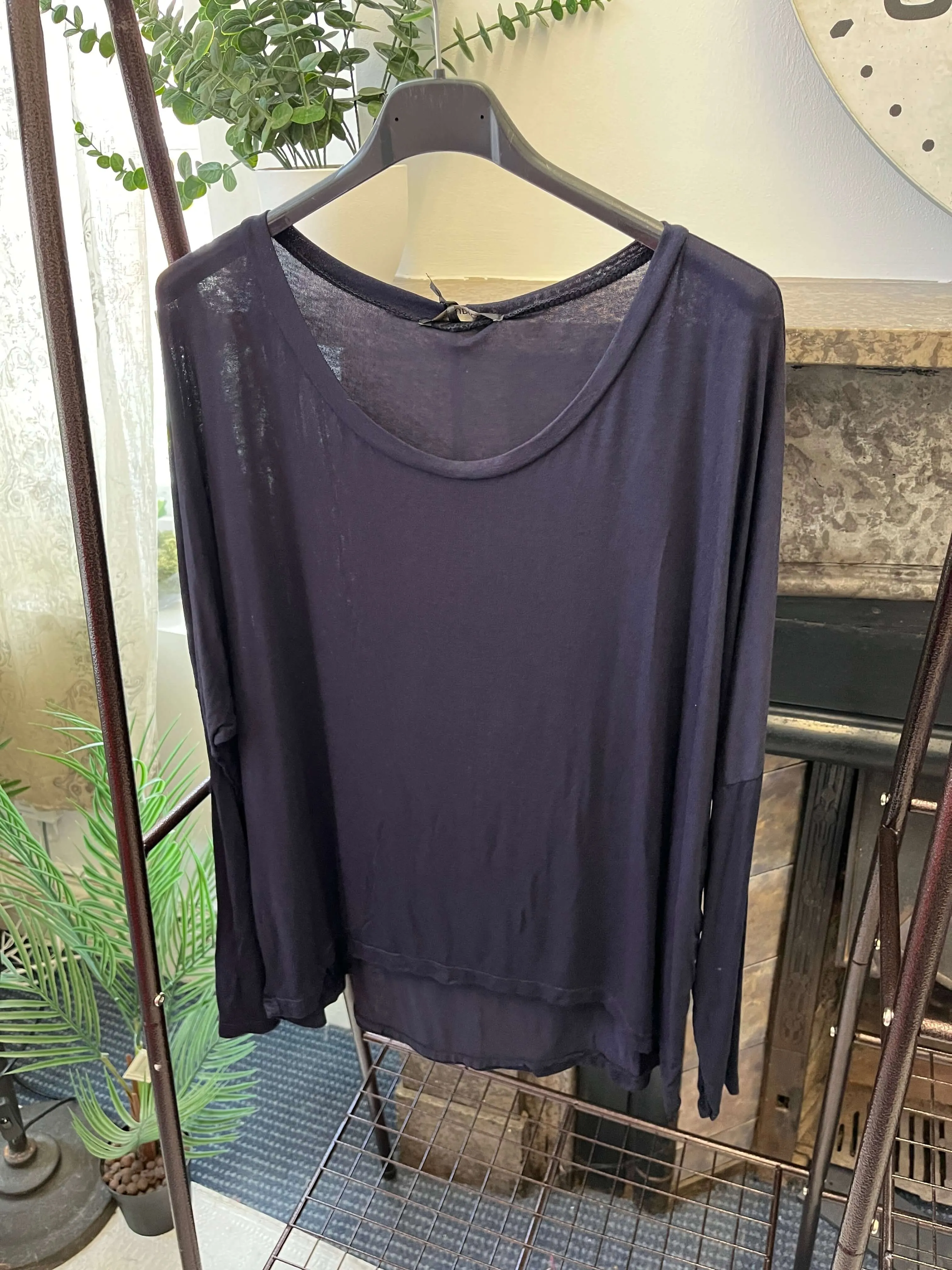 Curved Front Batwing T-Shirt