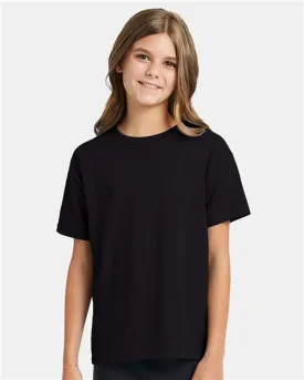 Custom Embroidered - Hanes - Ecosmart™ Youth T-Shirt - Black - 5370