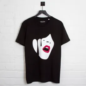 Droplet Face - Tshirt - Black