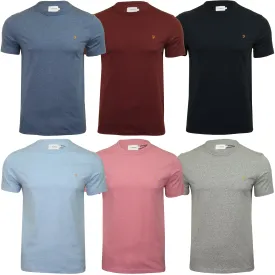 Farah Mens Crew Neck T-Shirt 'Dennis Solid Tee' - Short Sleeved