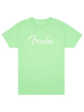 Fender Spaghetti Logo T-Shirt, Surf Green, Medium