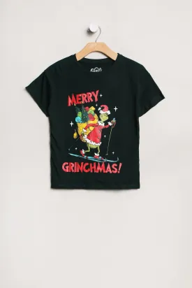 Girls' Merry Grinchmas Graphic Classic Tee