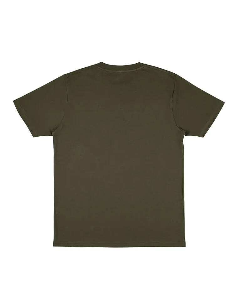 Khaki Unisex Fairtrade Organic Cotton Carbon Neutral T-shirt