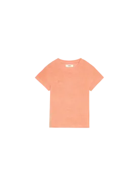 Kids Towelling T-shirt—peach perfect