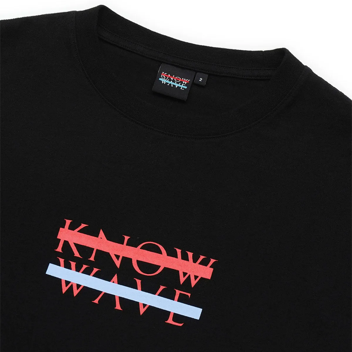 Know Wave Archive Logo T-Shirts in Black, White, and Red - KNT081m