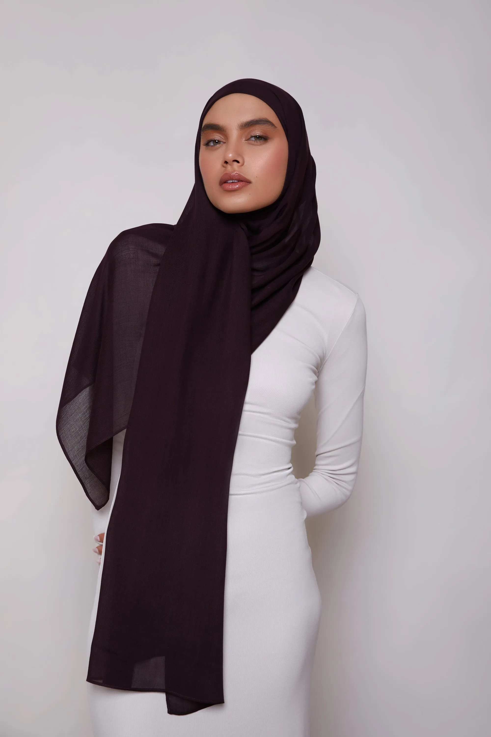 Modal Hijab - Chocolate Plum