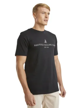 Navy Blue Nautica Stepney Short Sleeve Tee Shirt