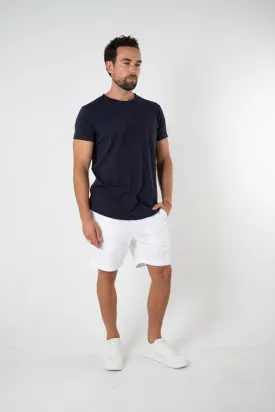 ORTEGA SLUB TEE - NAVY