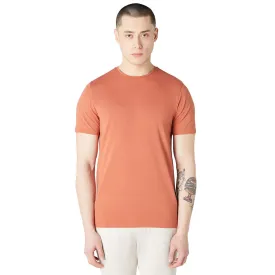 Remus Uomo Stretch Cotton Tee - Terracotta