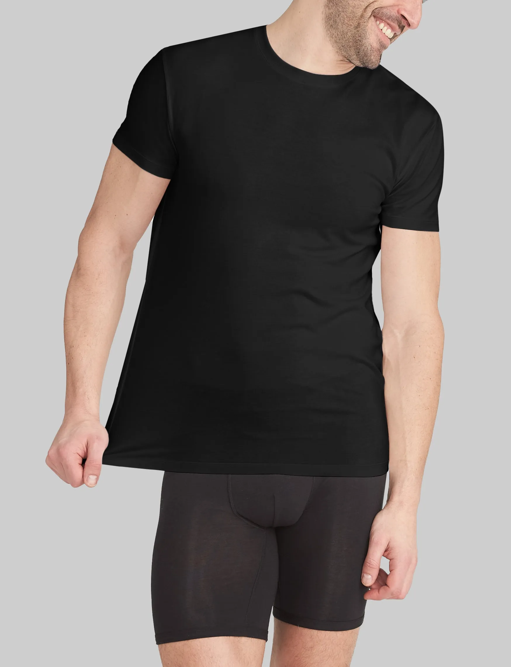 Second Skin Crew Neck Modern Fit Undershirt