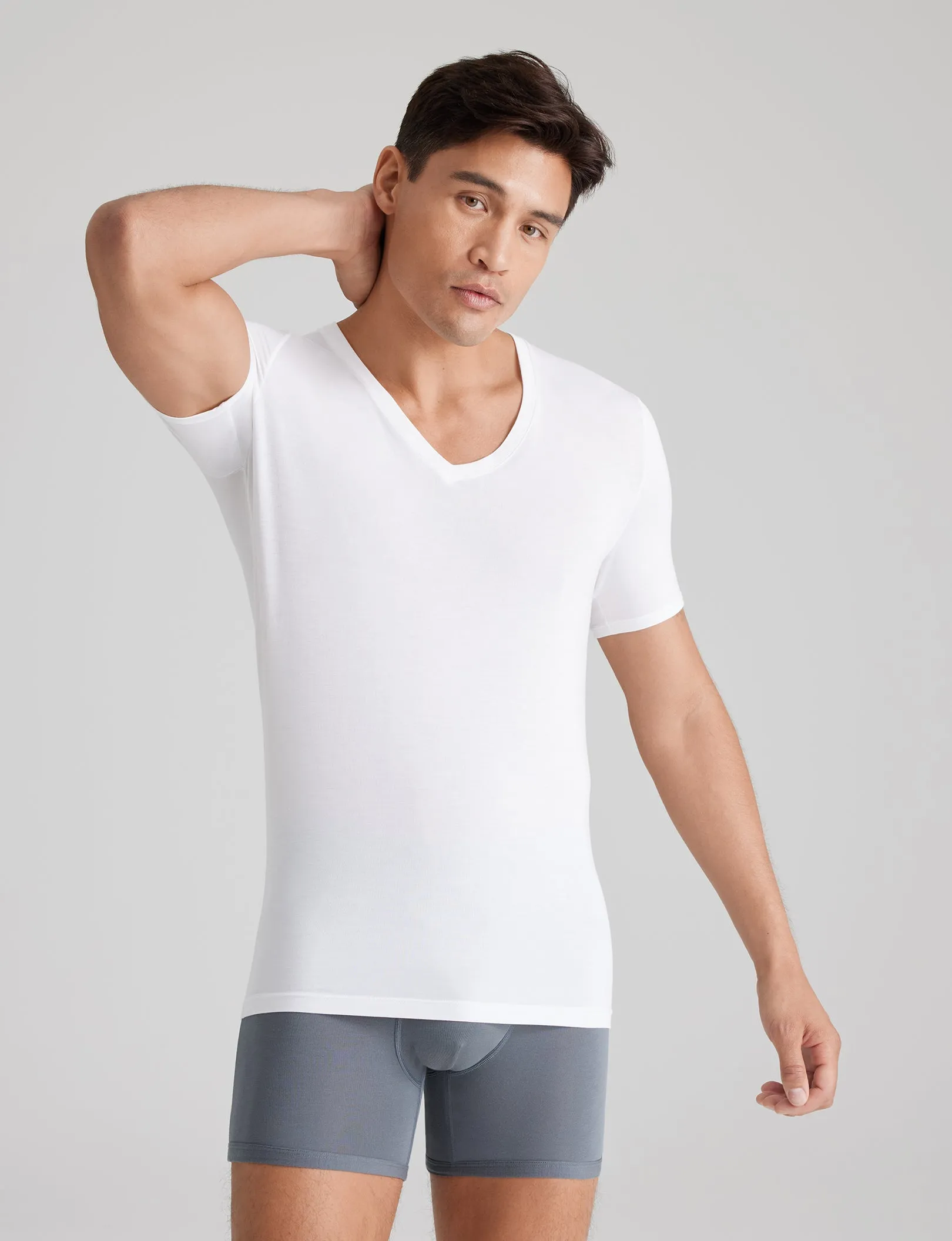 Second Skin Deep V-Neck Stay-Tucked Undershirt (6-Pack)