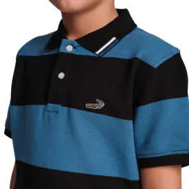 Stripe Fusion Polo-Blue