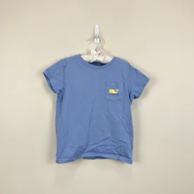 Vineyard Vines Girls Whale Pocket Tee XS 5-6