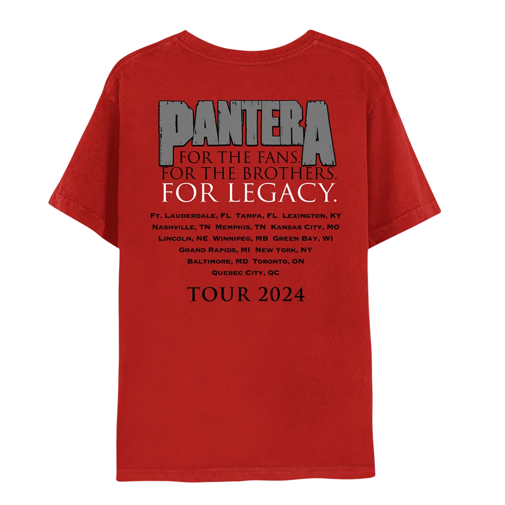 Vulgar World Tour 2024 Red T-Shirt