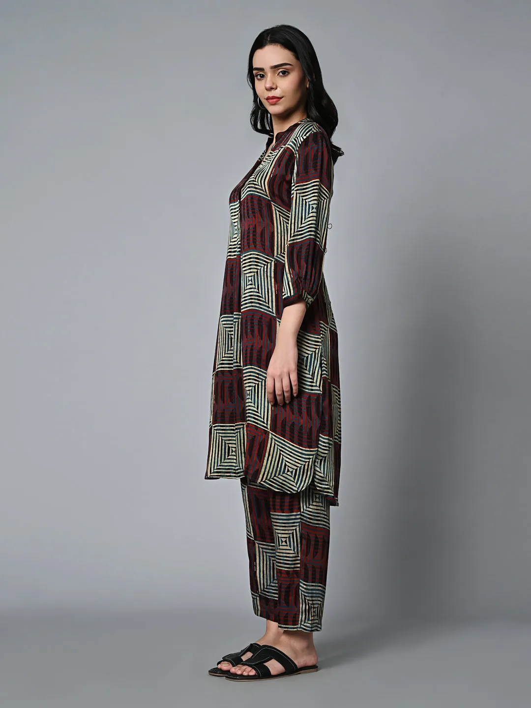 Women's Multi Viscose Modal Regular Fit Kurta